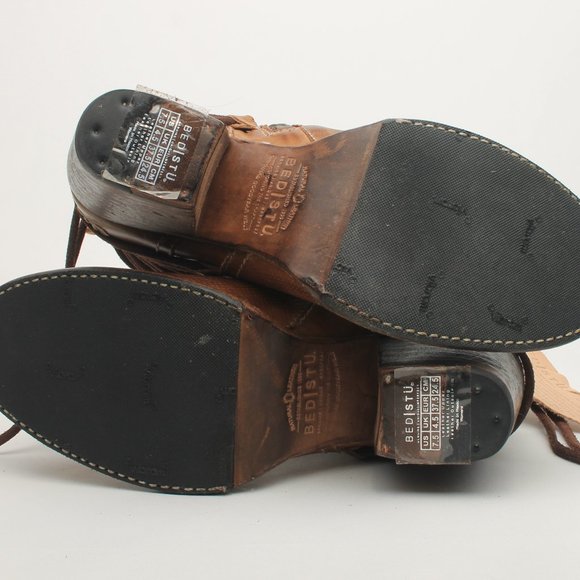 Bed Stu Cobbler Series Brown Leather boot back lace side Zipper Size US 7.5 NEW - Picture 11 of 16